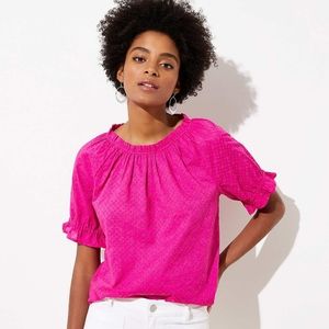 Loft Plus Pink Top